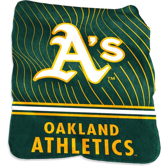 MLB Logo Athletics | Micro Fleece Throw 60" x 80" Oakland A's NWT - Picture 1 of 4